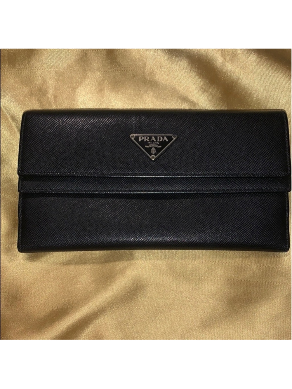 Prada Black Saffiano Leather Wallet